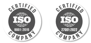 TeamCloud ISO9001:2015 and 27001:2022 Logo